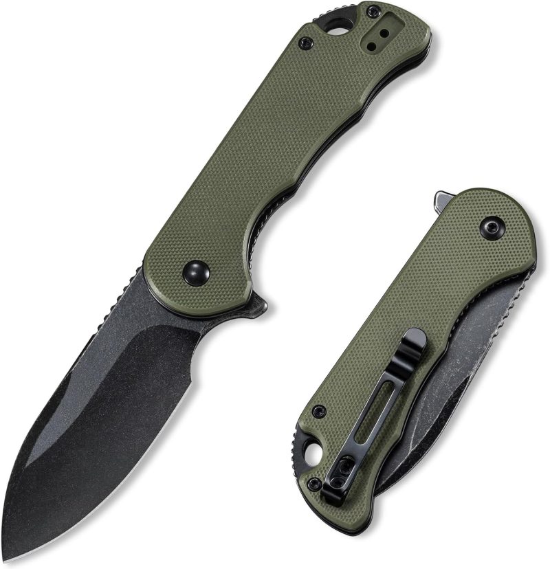 NedFoss DA75 Tactical Pocket Knife , 3 in 1 Folding Knife with Seat Belt Cutter, Glass Breaker